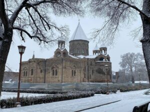 Echmiadzin (Hripsime, Gayane, Mother Cathedral from outside, Museum 